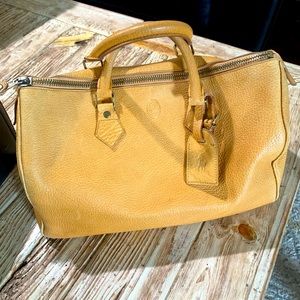 Ralph Lauren Polo Camel leather Louis Vuitton Speedy style bag